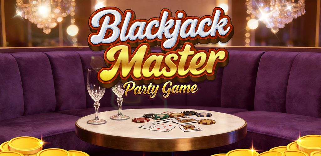 Blackjack Master Party Game casino table banner
